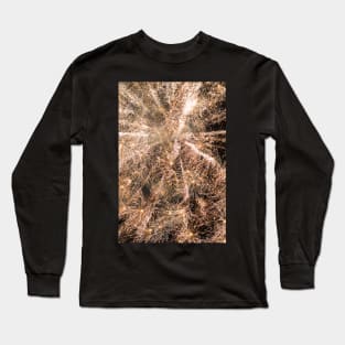 Sparkly gold fireworks Abstract Long Sleeve T-Shirt